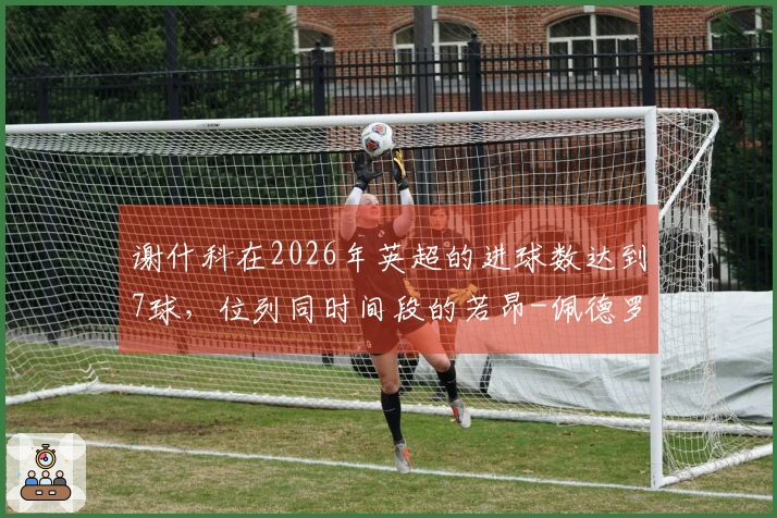 谢什科在2026年英超的进球数达到7球，位列同时间段的若昂-佩德罗之后。